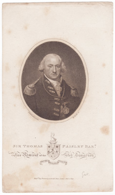 Sir Thomas Paisley, Bart.
Vice Admiral of the Red Squadron 
